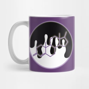 Neon Testosterone Chemical Structure: Purple Mug